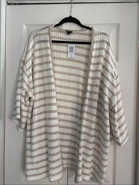 Torrid Crochet Hacci LS Kimono Cardigan Sweater